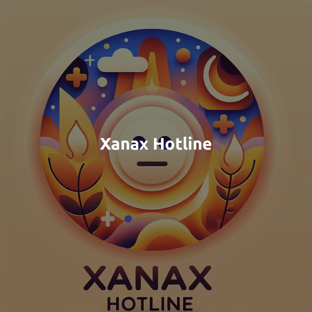 Illustration for "Xanax Hotline" with abstract elements.